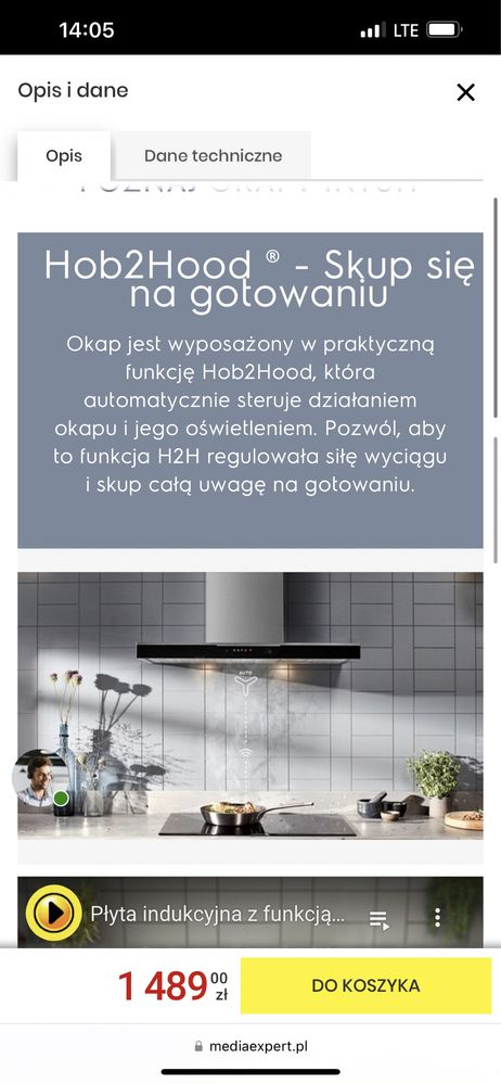 Electrolux LFT769X Okap kominowy 90 cm