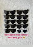 Zestaw okulary serca 10 sztuk, nowe. 9 czarnych i 1 białe