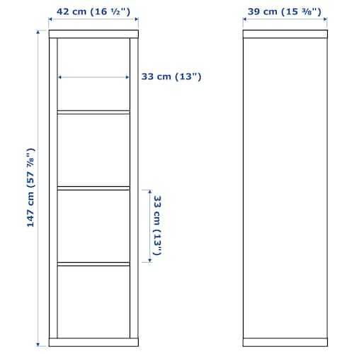 KALLAX Regał Ikea  biały,42x147 cm Nowy w kartonie