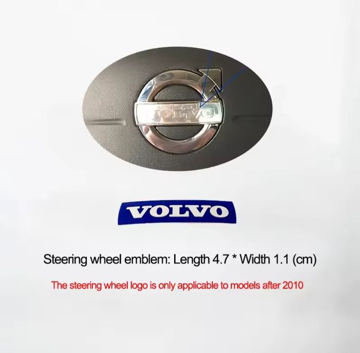 Эмблема Volvo на решетку радиатора, руль