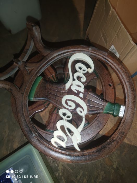 Krzesło żeliwne Coca-Cola