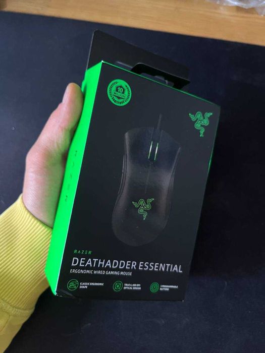Razer DeathAdder Essential – Przewodowa Mysz Gamingowa (Ergonomiczna)