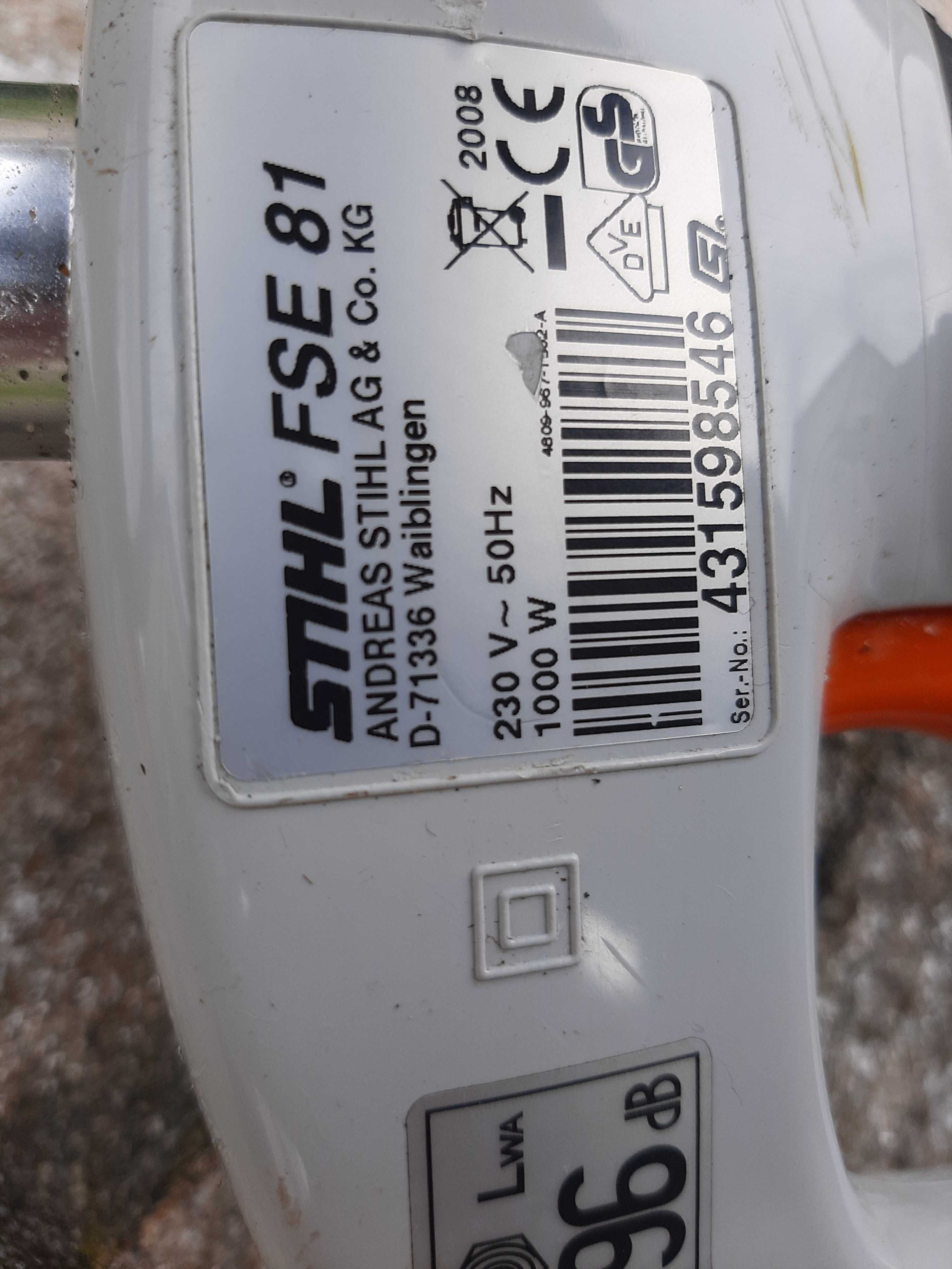 Sprzedam podkasalkę STIHL FSE 81