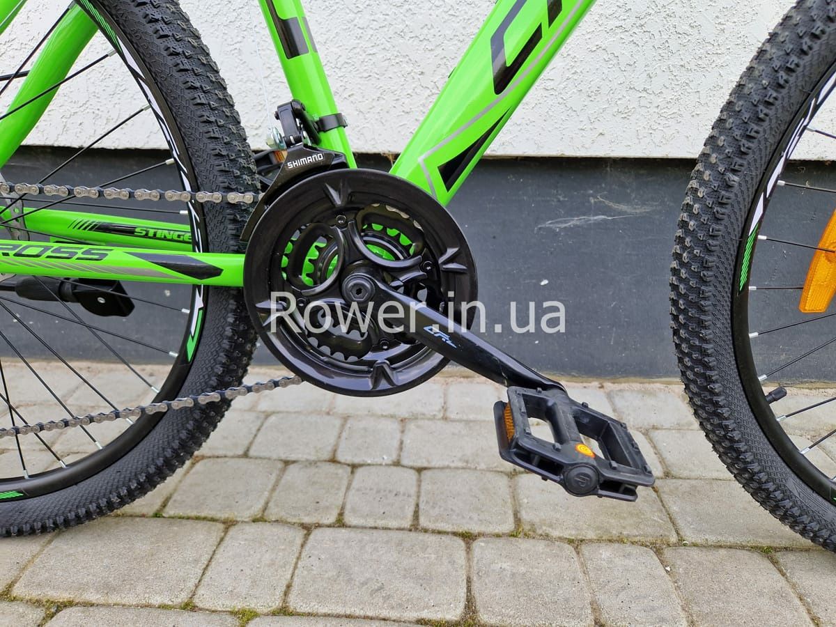 Новинка! Гірський велосипед дискові гальма Cross 26" Stinger Рама-15"