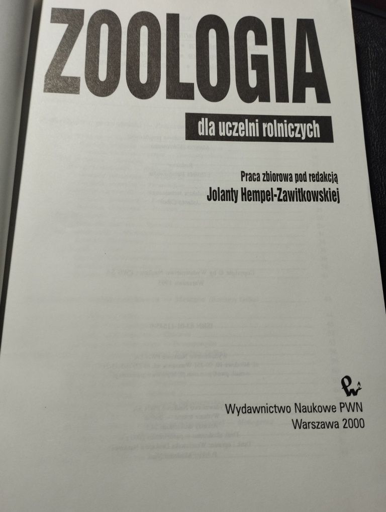 Książka "Zoologia"