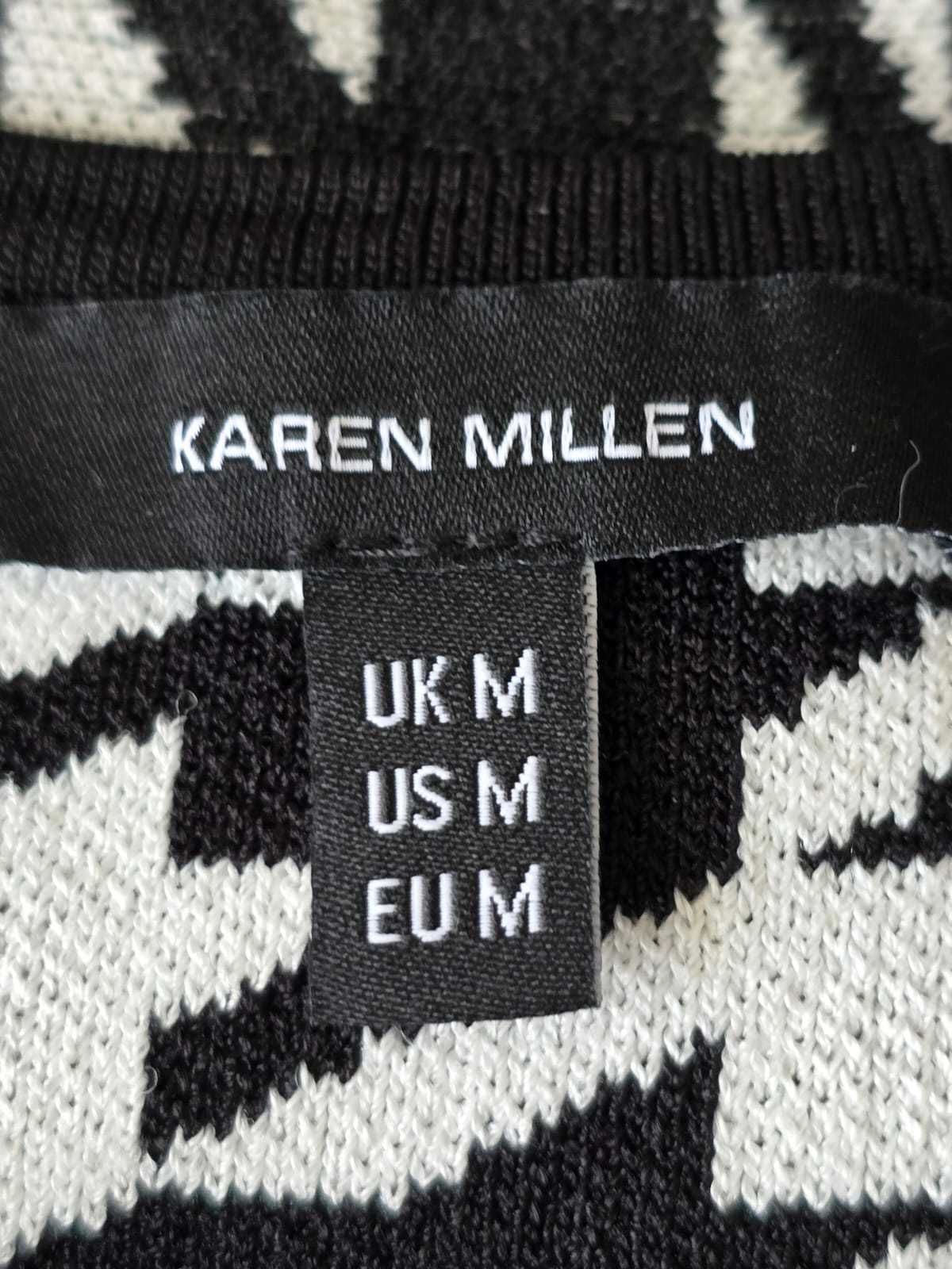 Vestido jacquard de malha Karen Millen