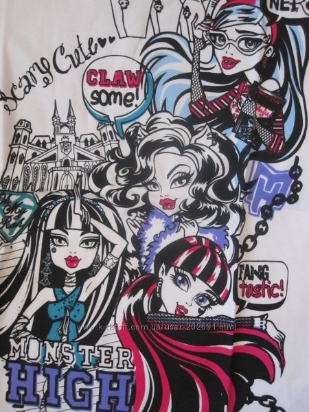 Футболочка Monster High на 10-12 лет, хлопок, Германия, в наличии