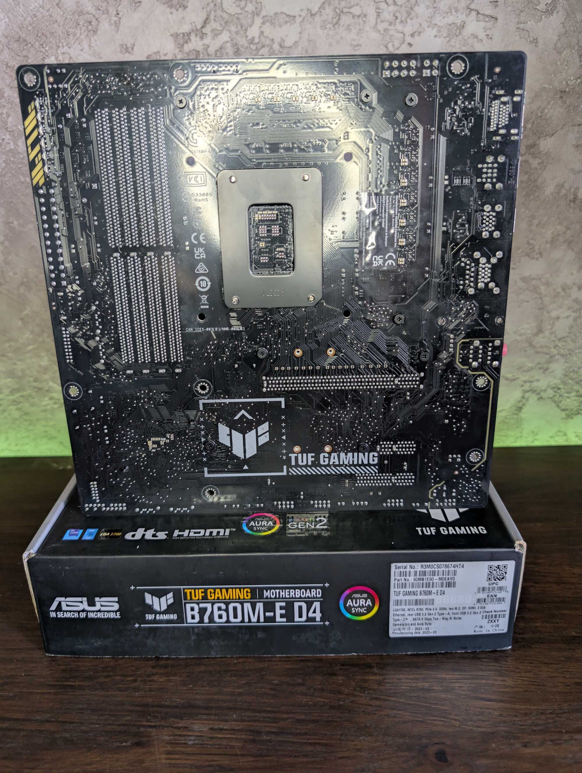 Asus Tuf Gaming B760M-E D4 (LGA1700) 12-13-14 Покоління Intel