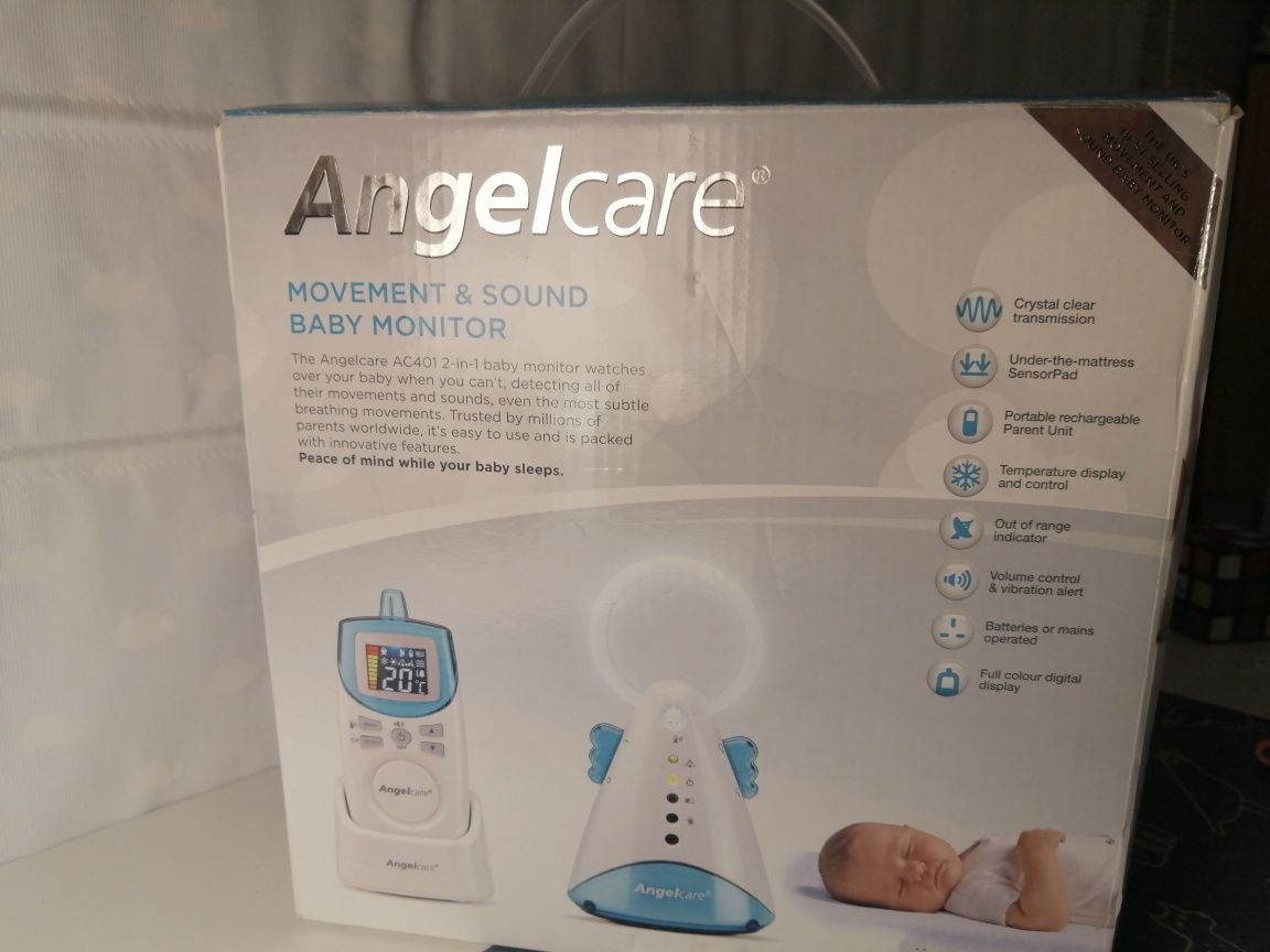 Intercomunicador Angelcare +sensor apneia e temperatura