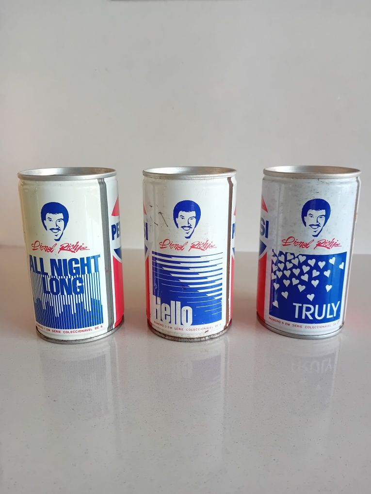 Latas Pepsi Lionel Richie