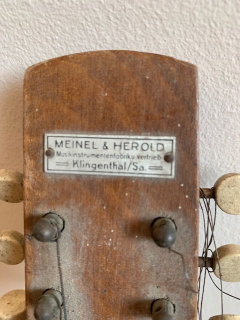Stara mandolina kolekcjonerska retro MEINEL HEROLD Klingenthal