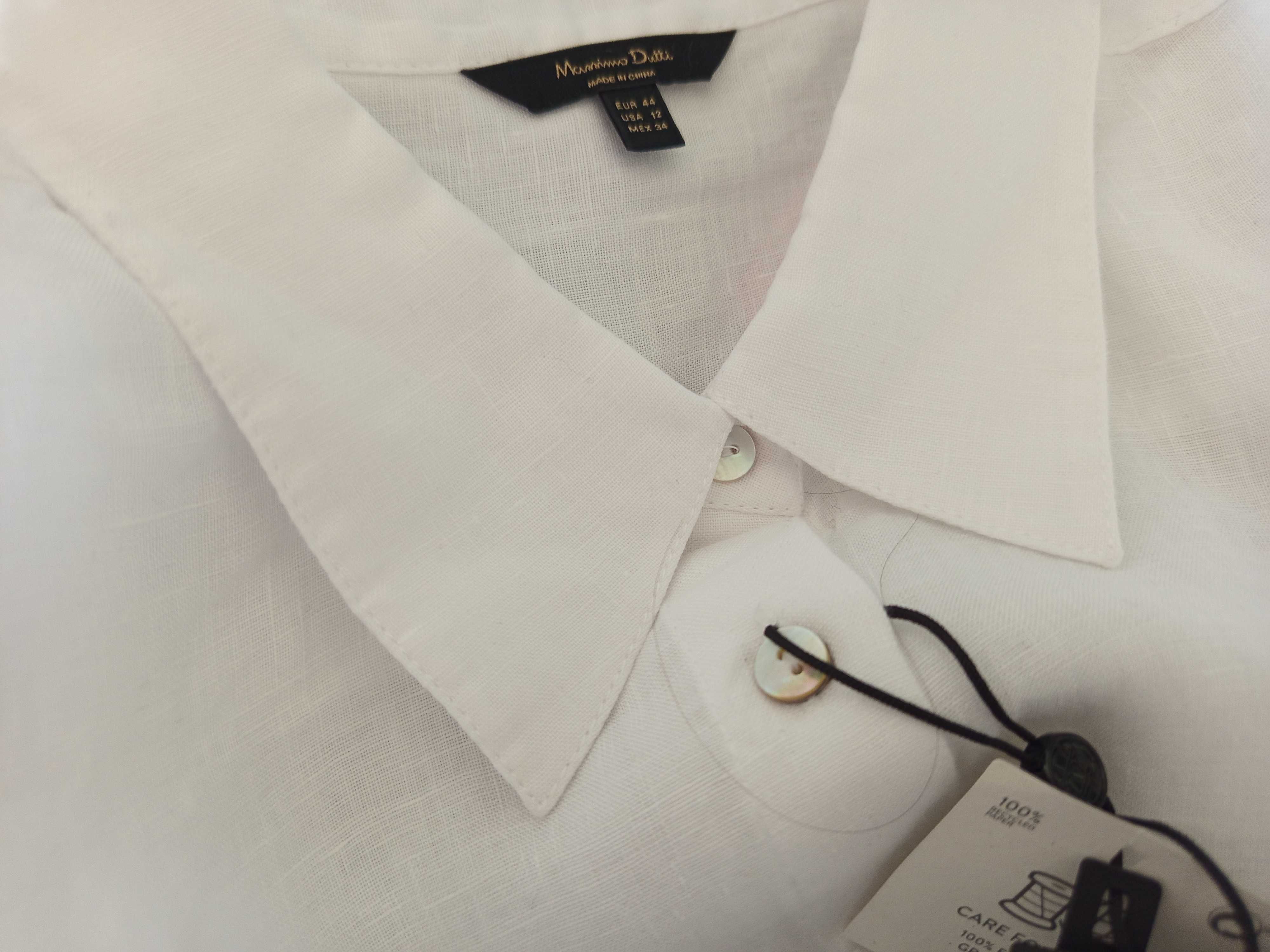 koszula lato len Massimo Dutti