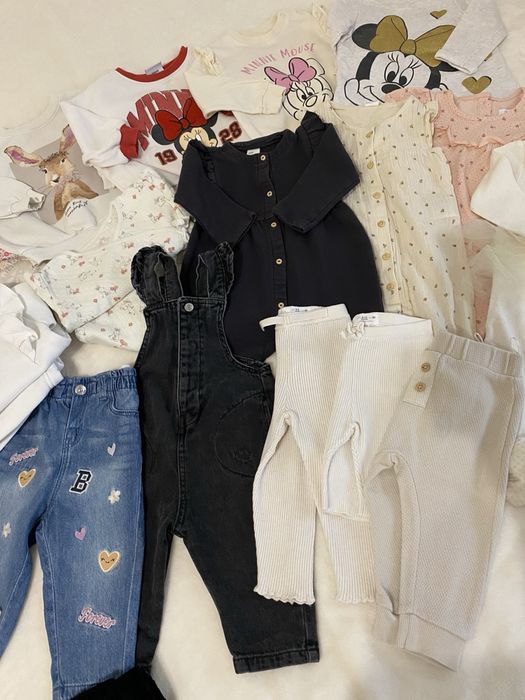 Zara джинси дитячі мега великий набір фірмових речей лот пакет речей