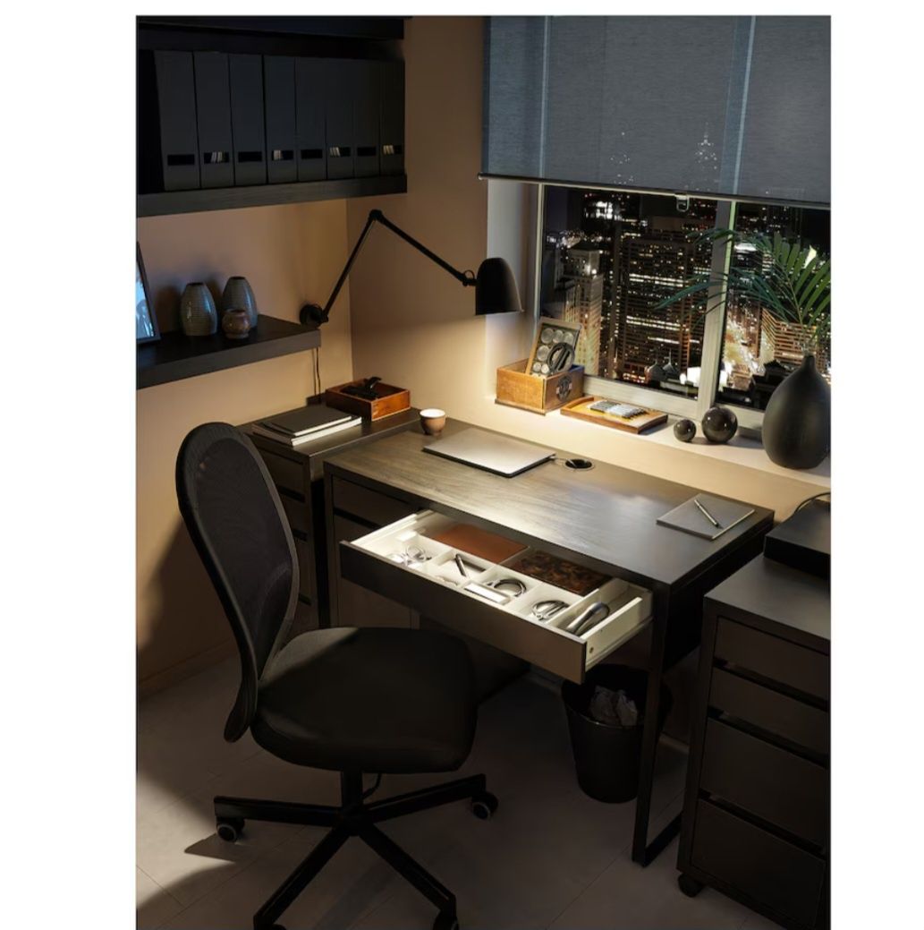 Secretaria para escritorio e cadeira