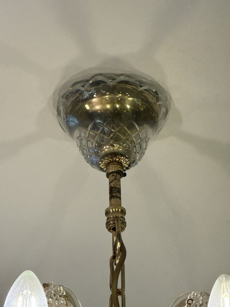 Candeeiro cristal 10 braços