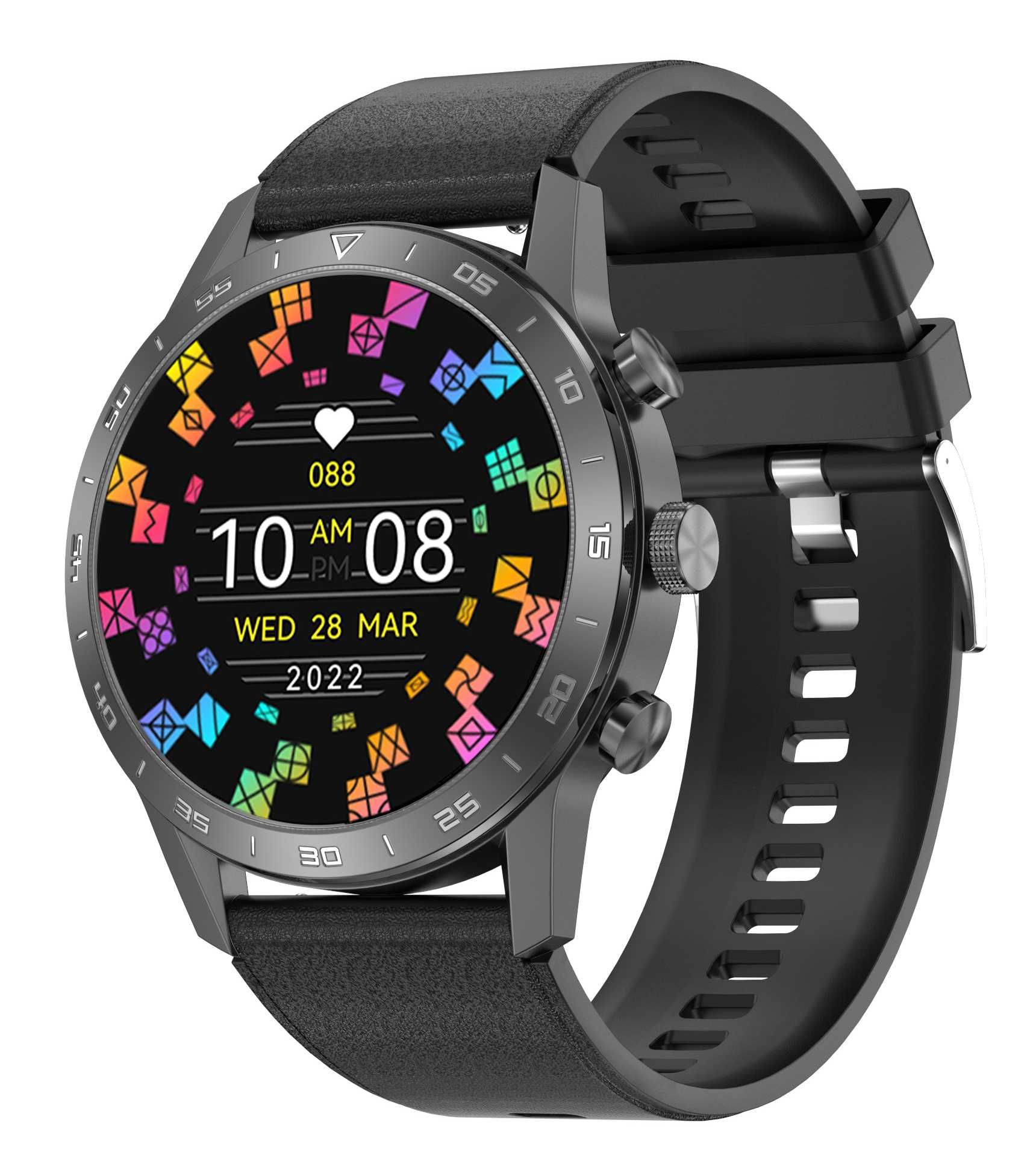 UNIWERSALNY PASEK do zegarka smartwatcha 22mm teleskopy czarny