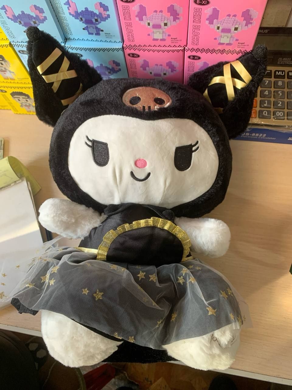 М'яка дитяча плюшева іграшка Куромі Sanrio Kuromi Mymelody 25 см