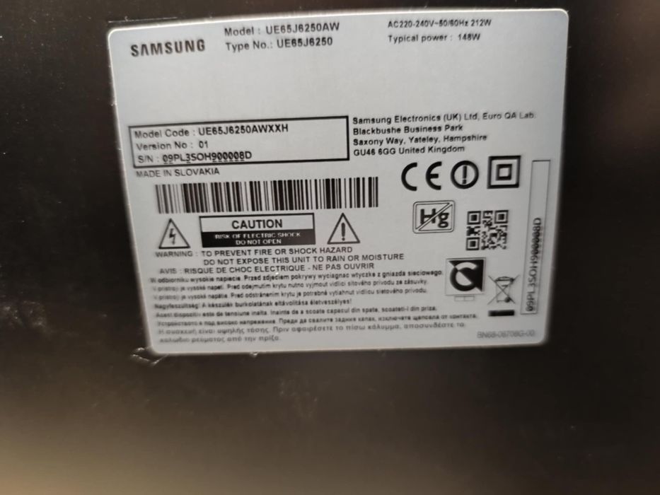 Telewizor 65" SAMSUNG UE65J6250 Led Full HD