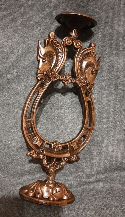 Подсвечник подкова , материал цам обмедненный