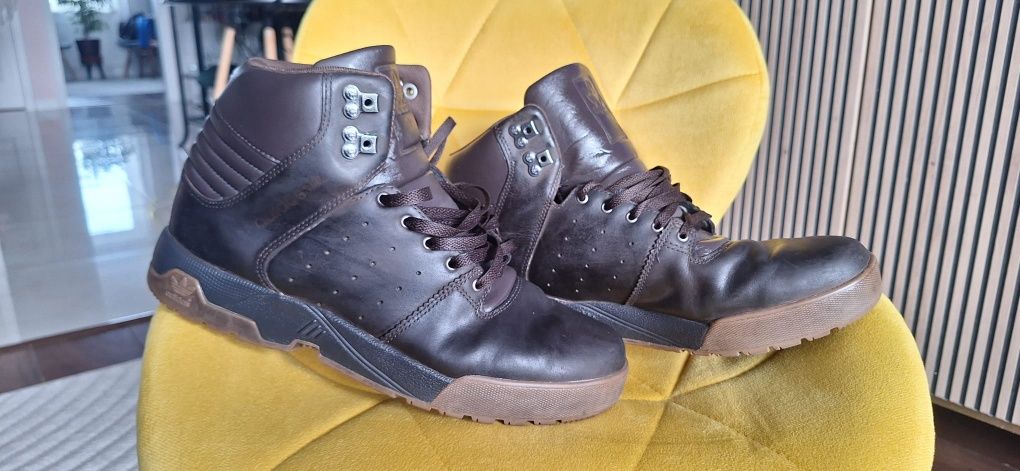 Buty zimowe jesienne adidas Torsion 45 1/3 29cm skora naturalna brąz