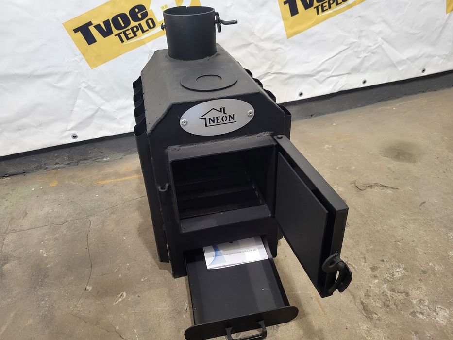 80м3! Печь Буржуйка мини булерьян с Плитой