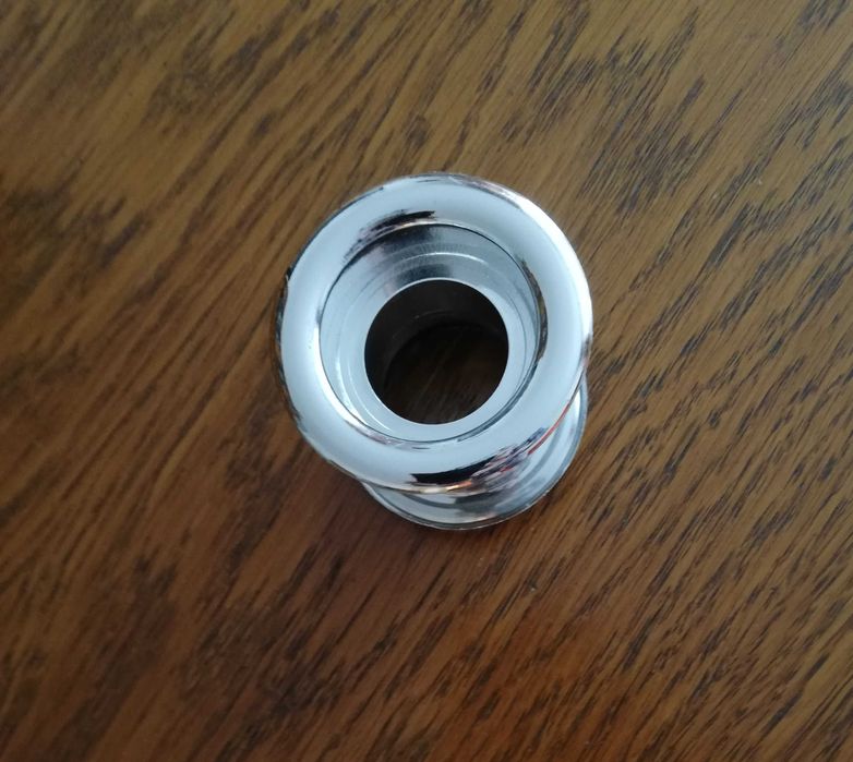 Tuleja wentylacyjna okrągła, chromowana