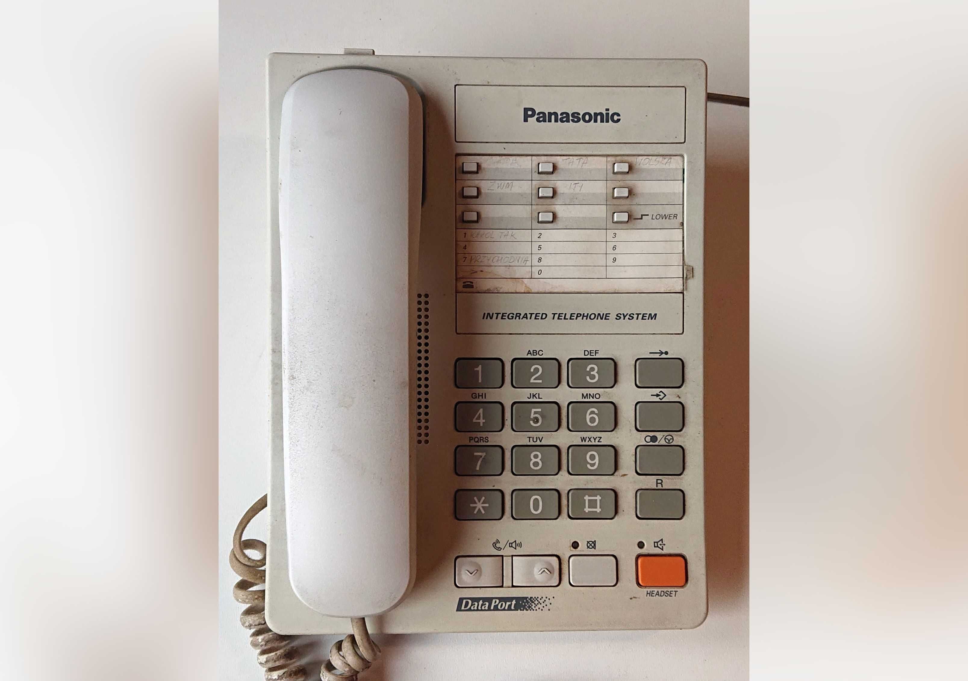 Biurowy telefon stacjonarny Panasonic KX-TS15PD-W