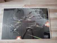 Plakat Gwiezdne Wojny Star Wars Gwiazda Śmierci antyrama - Unikat