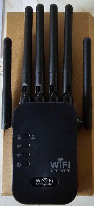 WiFi репитер усилитель сигнала 2,4 ГГц 6 антенн Ethernet 100/1000 Mbt