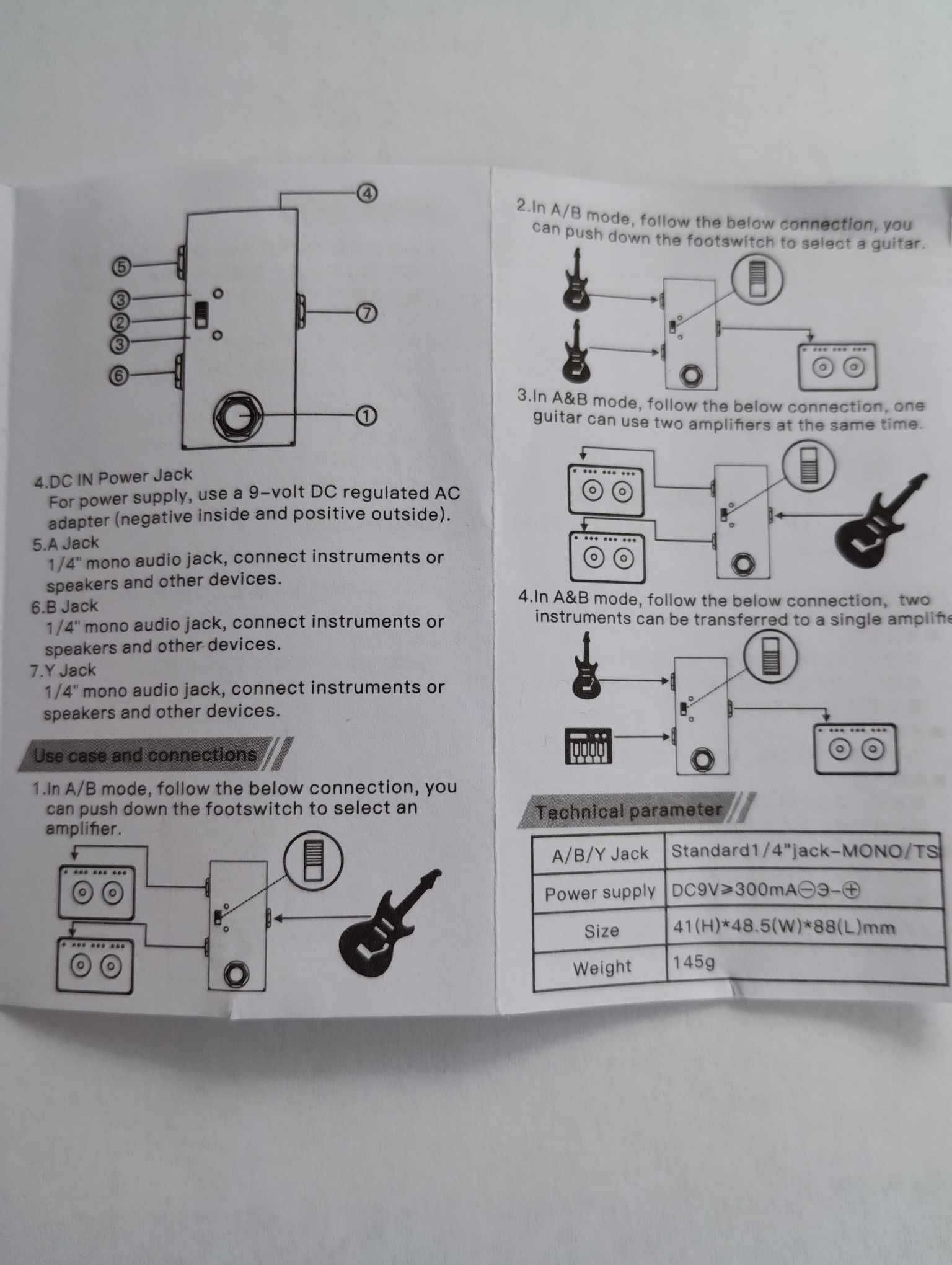 ABY channel switch przełącznik podwójny