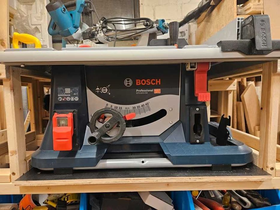 Profesjonalna piła stołowa Bosch GTS 635-216 z ramą podstawy