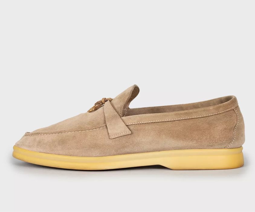 LORO PIANA Бежевые лоферы Summer Walk