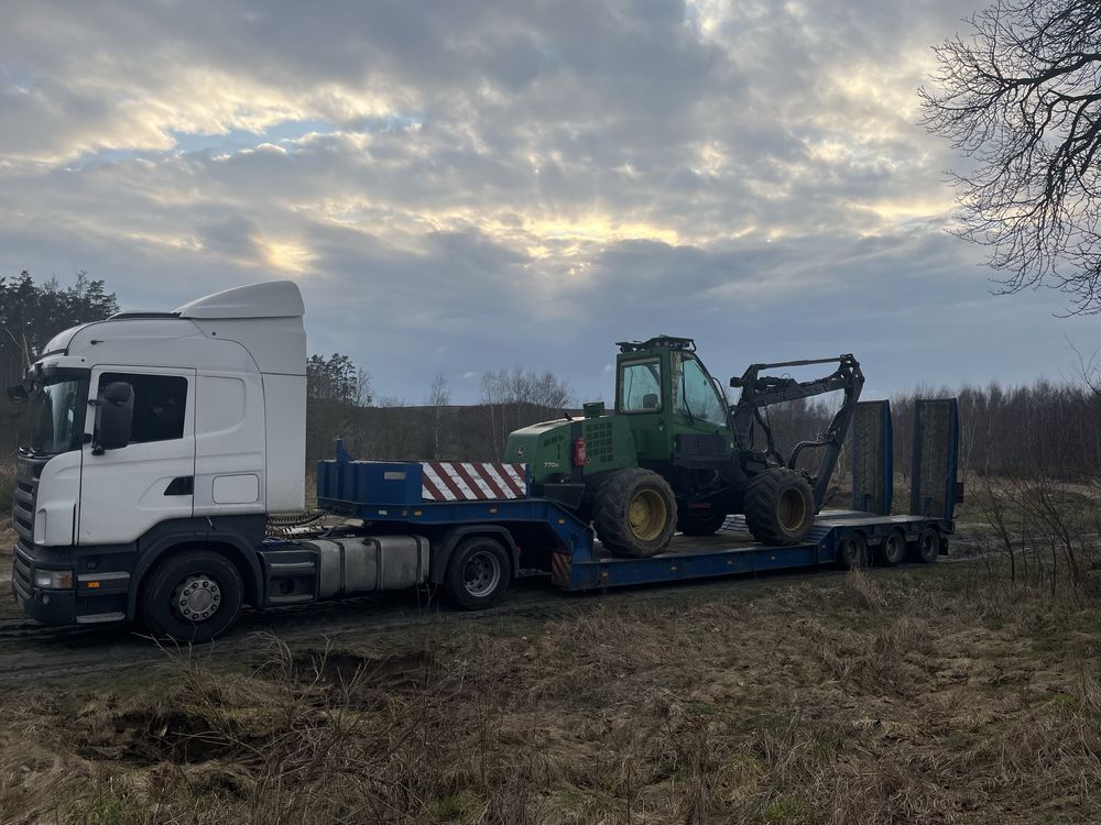 Transport maszyn leśnych i budowlanych