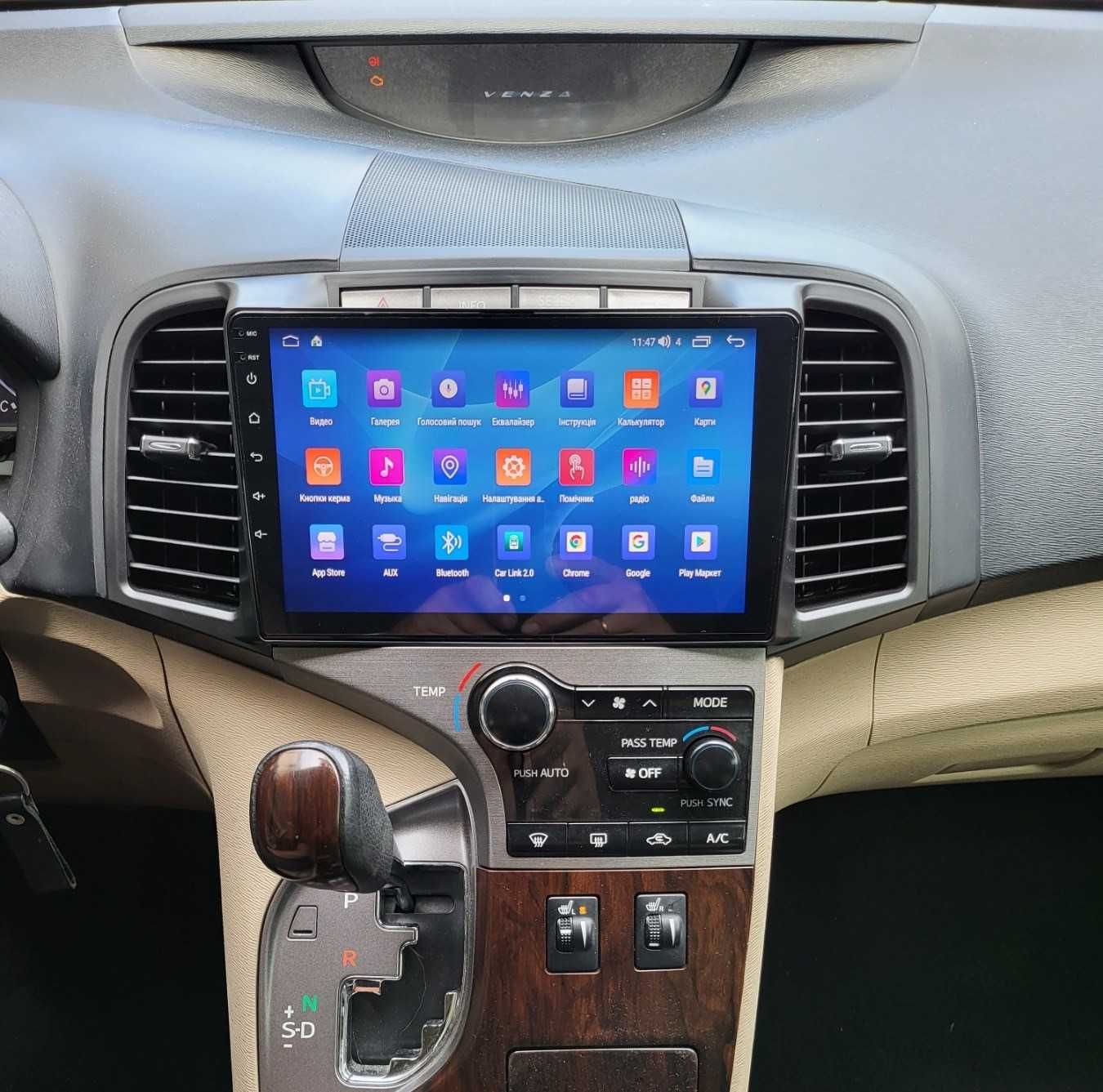 Магнітола Toyota Venza ,CarPlay, 8 ядер, Q-Led екран ,слот під SIM