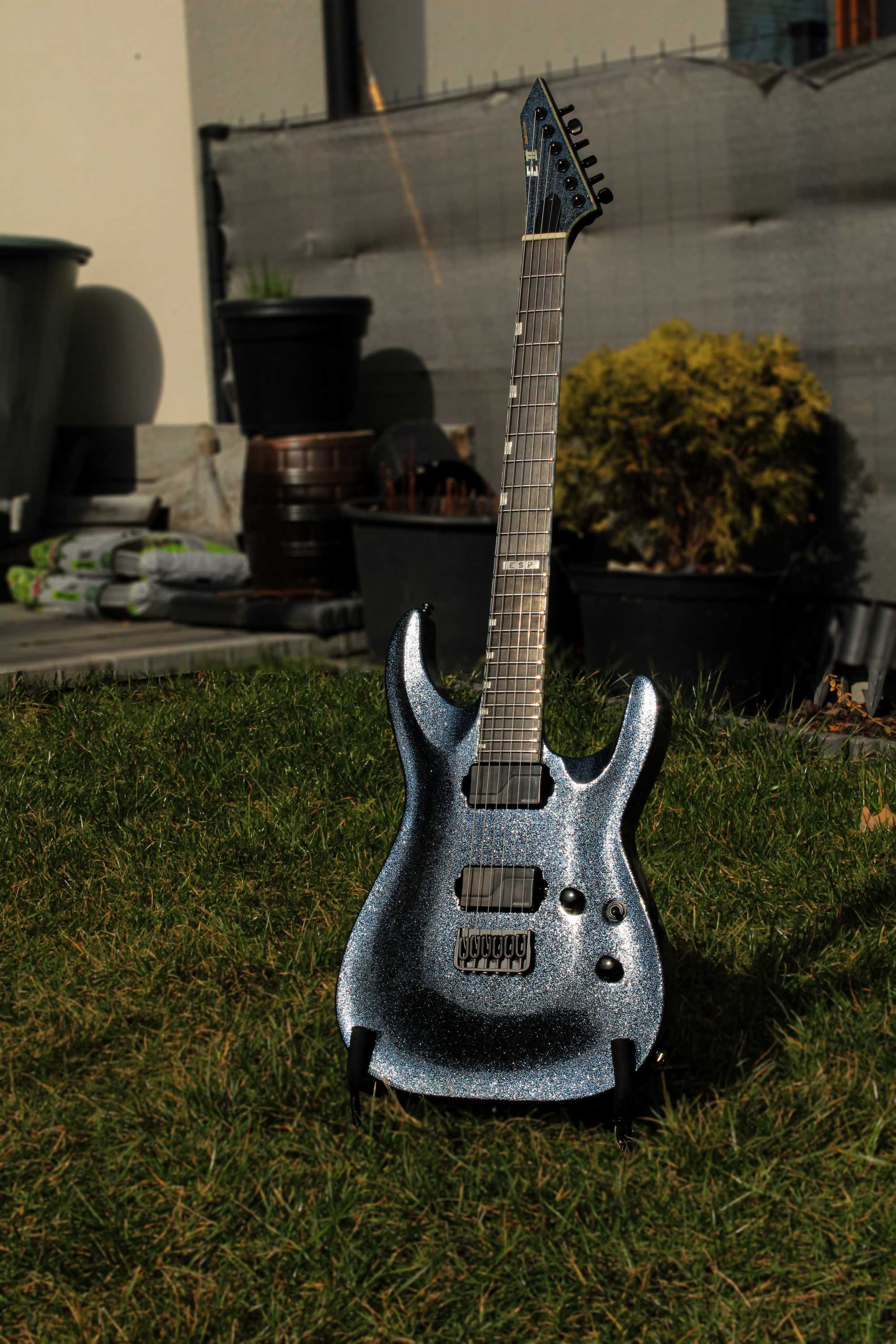 UNIKAT Gitara elektryczna ESP E-II Horizon Amethyst Sparkle –jak nowa!