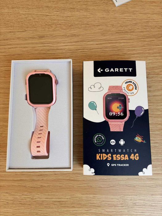 Smartwatch Garett Kids Essa GO 4G różowy - stan idealny, mało używany