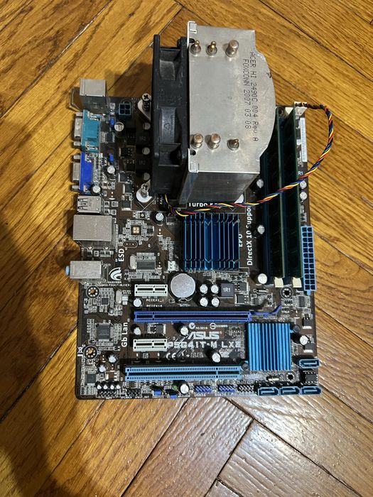 Продам комплект Asus p5g41t-m lx3+ Intel xeon e5440+ 2*4gb ddr3 good