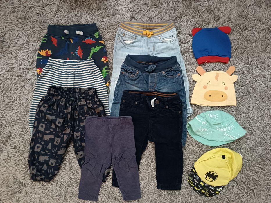 Paczka ubranek dla chłopca rozm 74 58sztuk