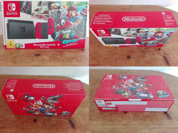 Caixa Nintendo Switch Super Mario Odyssey