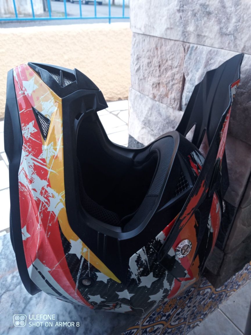 Capacete cross criança