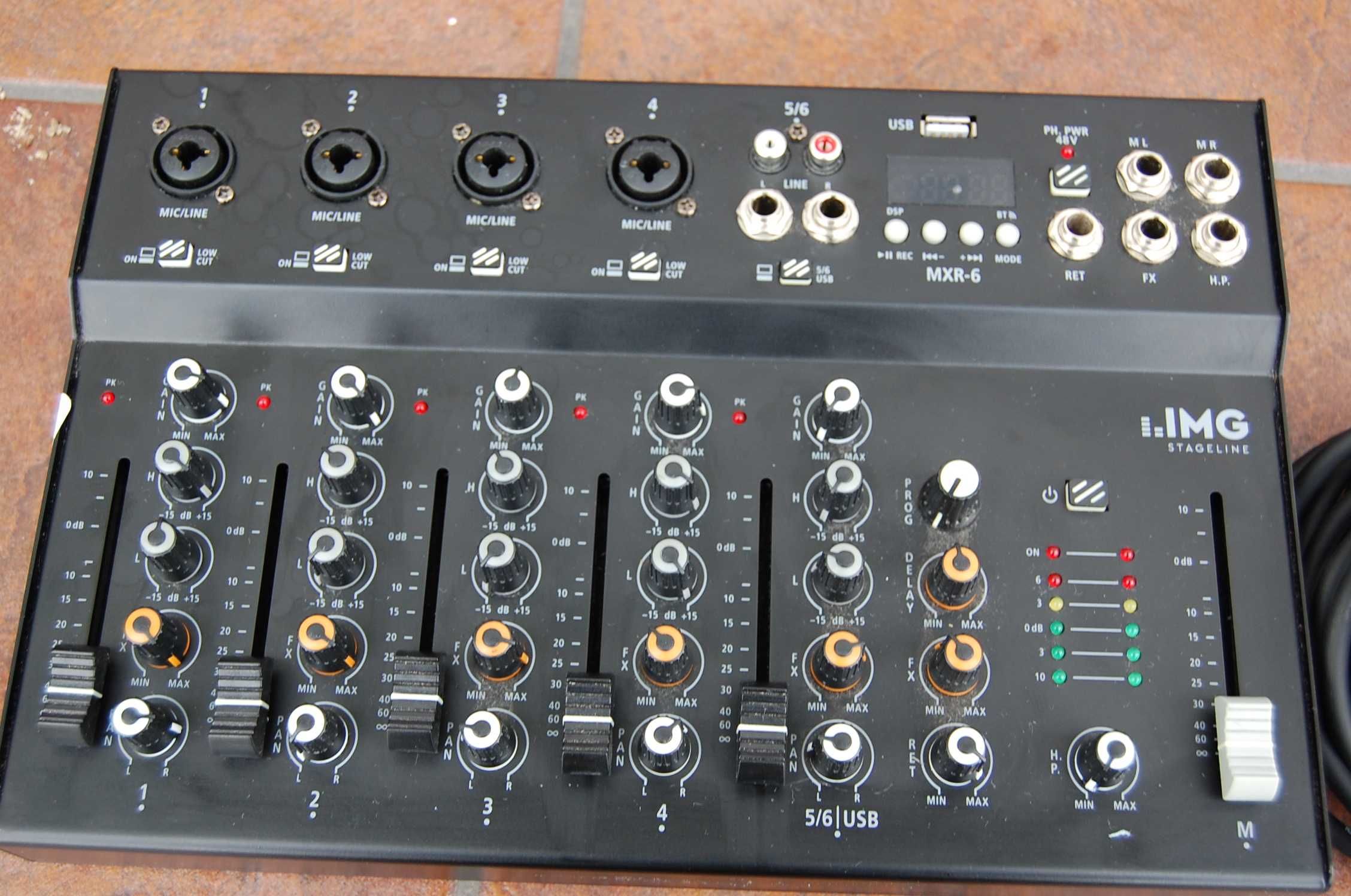 6-kanałowy mikser audio IMG STAGELINE MXR-6