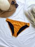Dół od bikini stroju kąpielowego, majtki figi musztardowe XXL 44