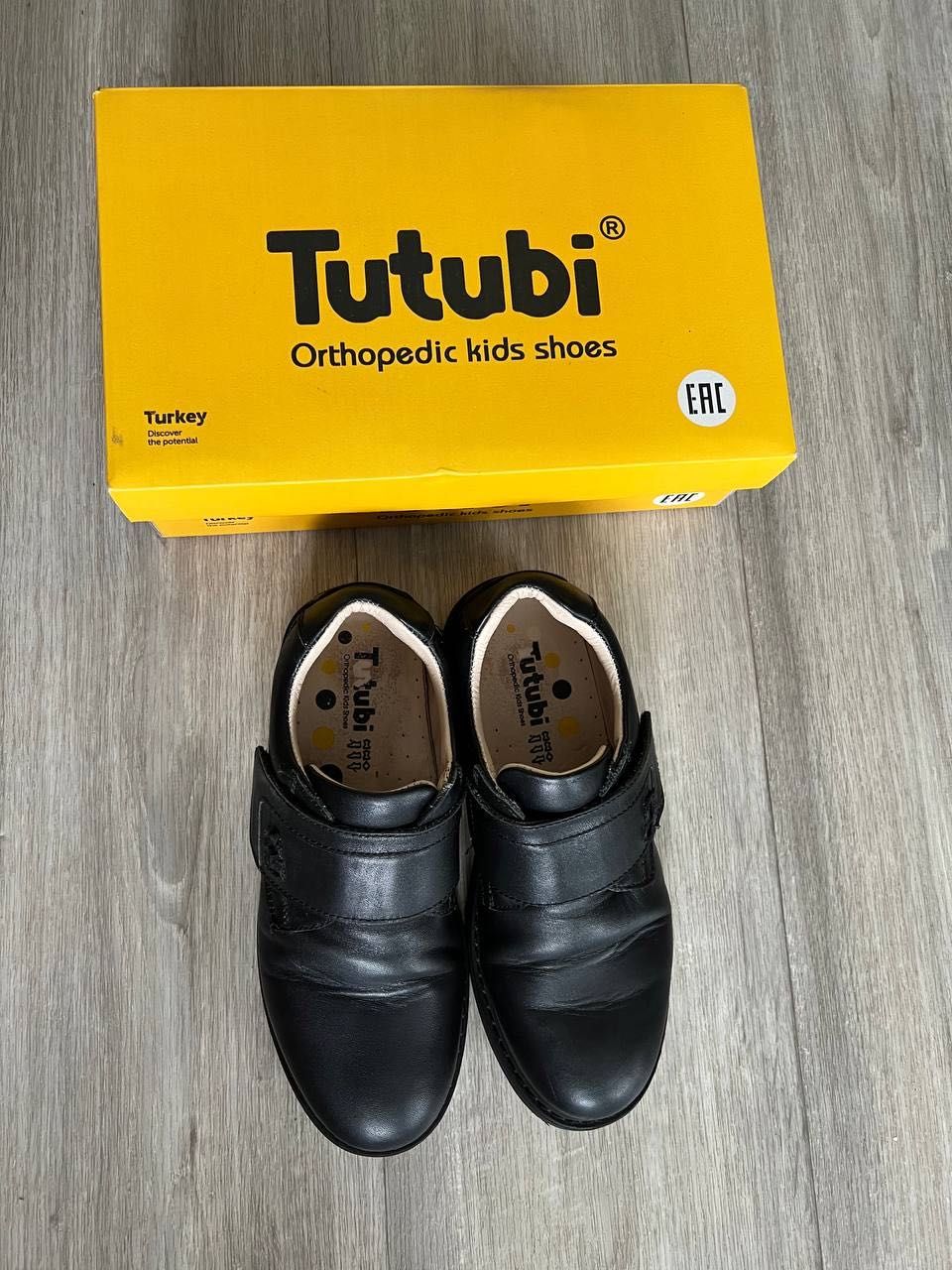 Туфли кожаные Tutubi обувь для школьника