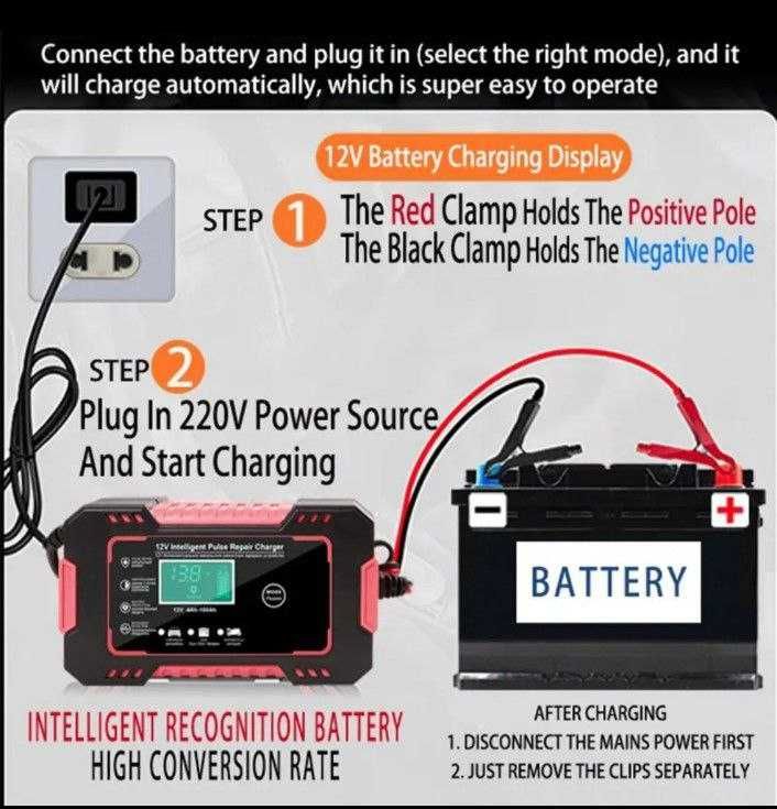 Зарядное устройство для авто и мото аккумуляторов 12V6A