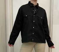 Czarna koszula XL, 100% Bawełna, zapinana na zatrzaski