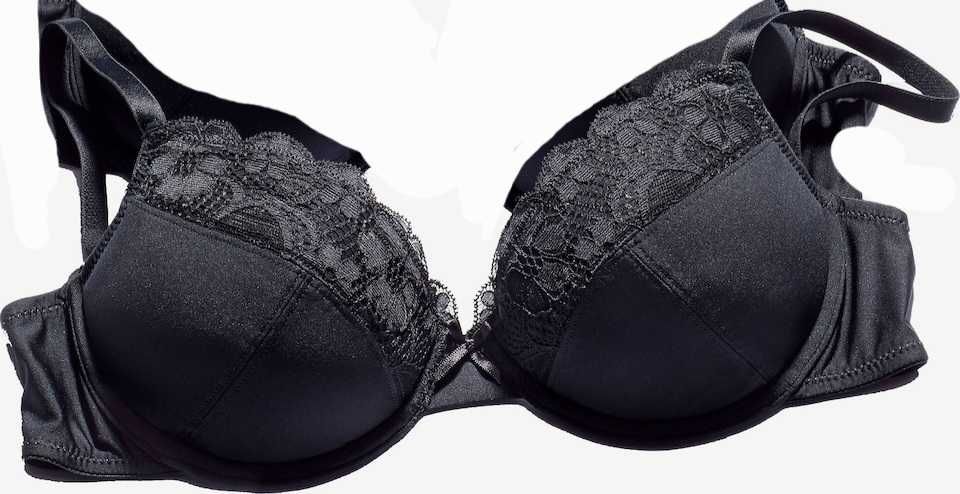 Petite Fleur rozm. 70AA nowy czarny biustonosz Push-up  koronka