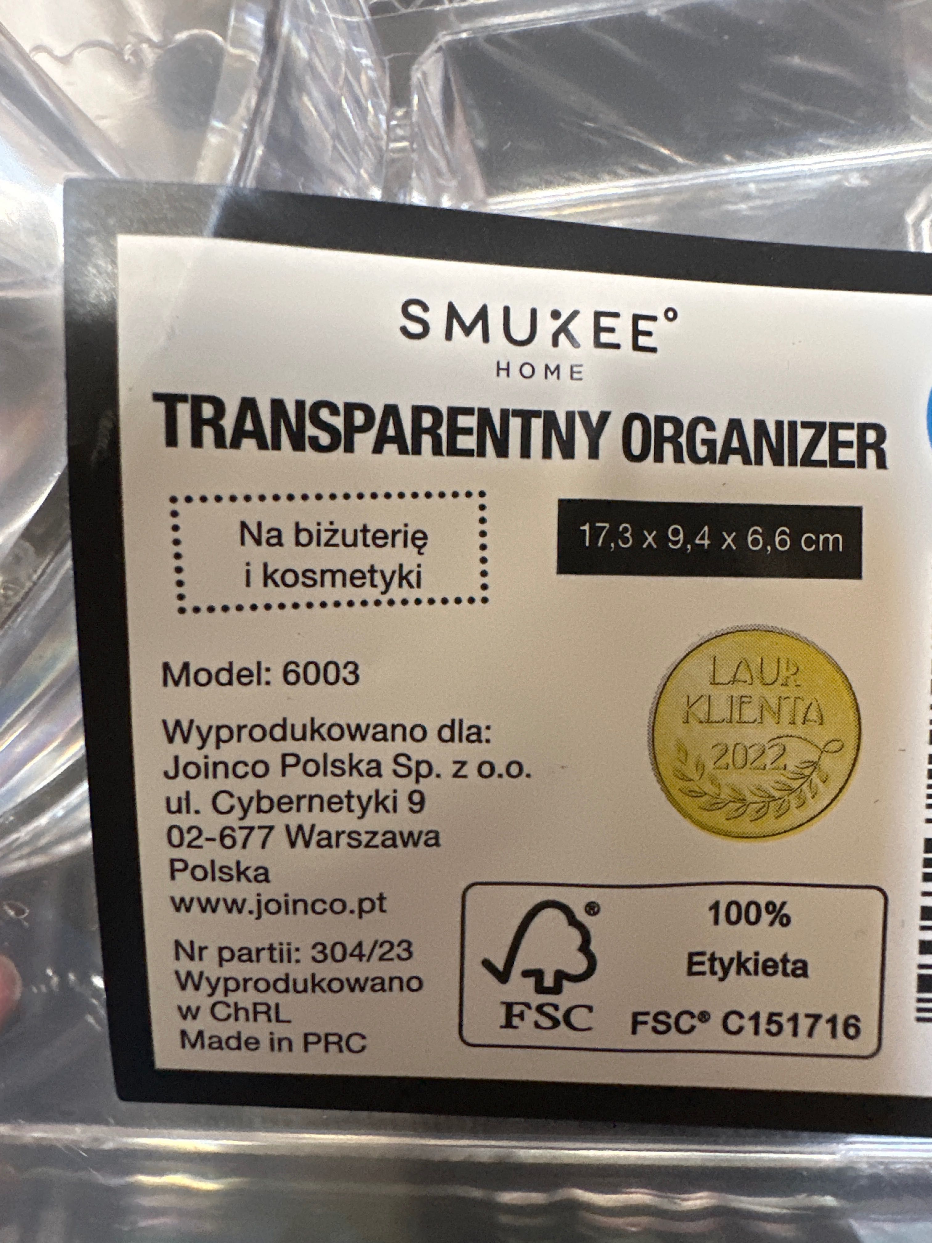 Organizer na biżuterię i kosmetyki, 2 sztuki