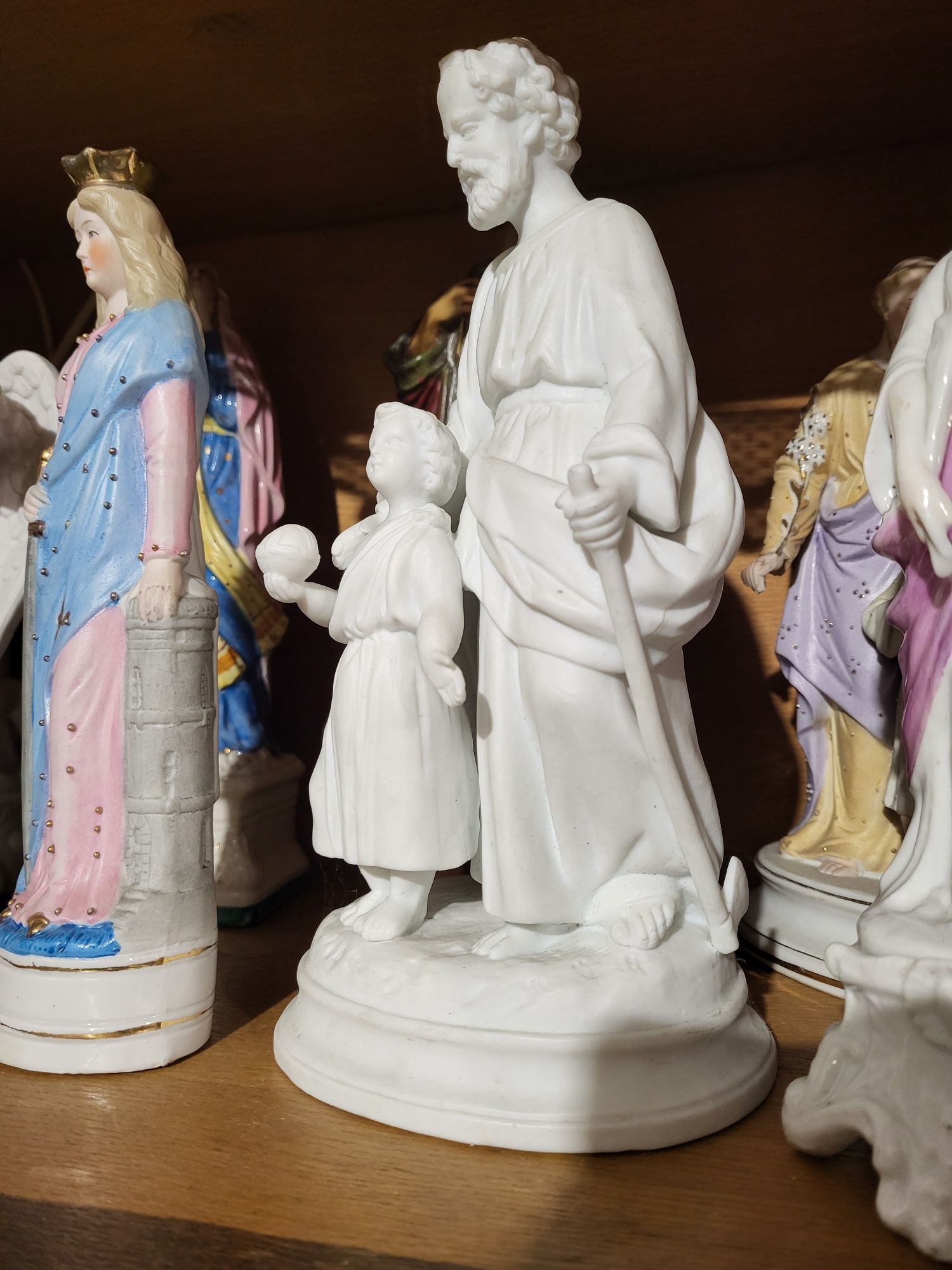 Święty Józef Cieśla porcelanowa figurka