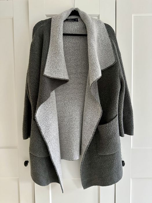 Sweter narzutka oversize Zara szary, 38 / M