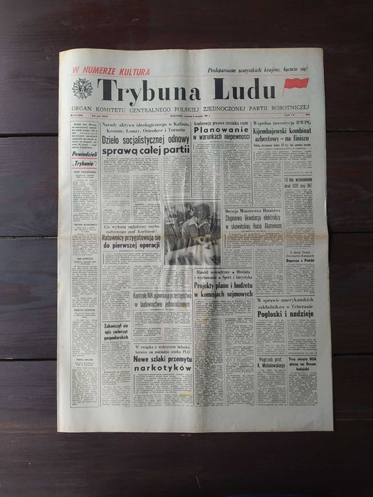Gazeta TRYBUNA LUDU Nr 6 (11324), 8 I 1981r. PRL